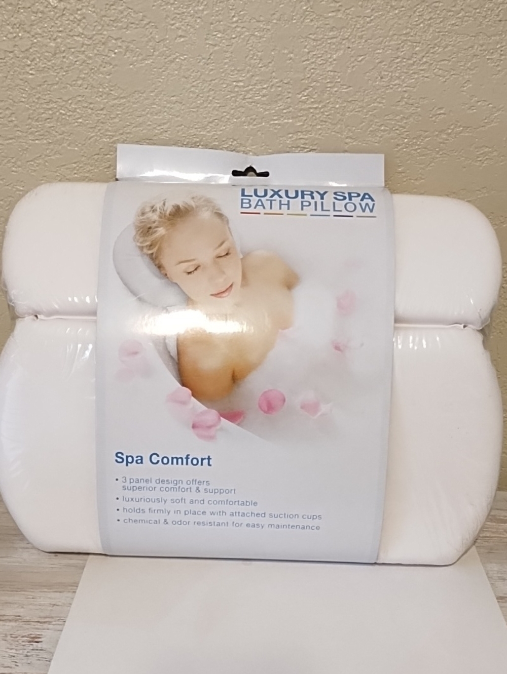 NEW Luxury Spa Bath Pillow - White